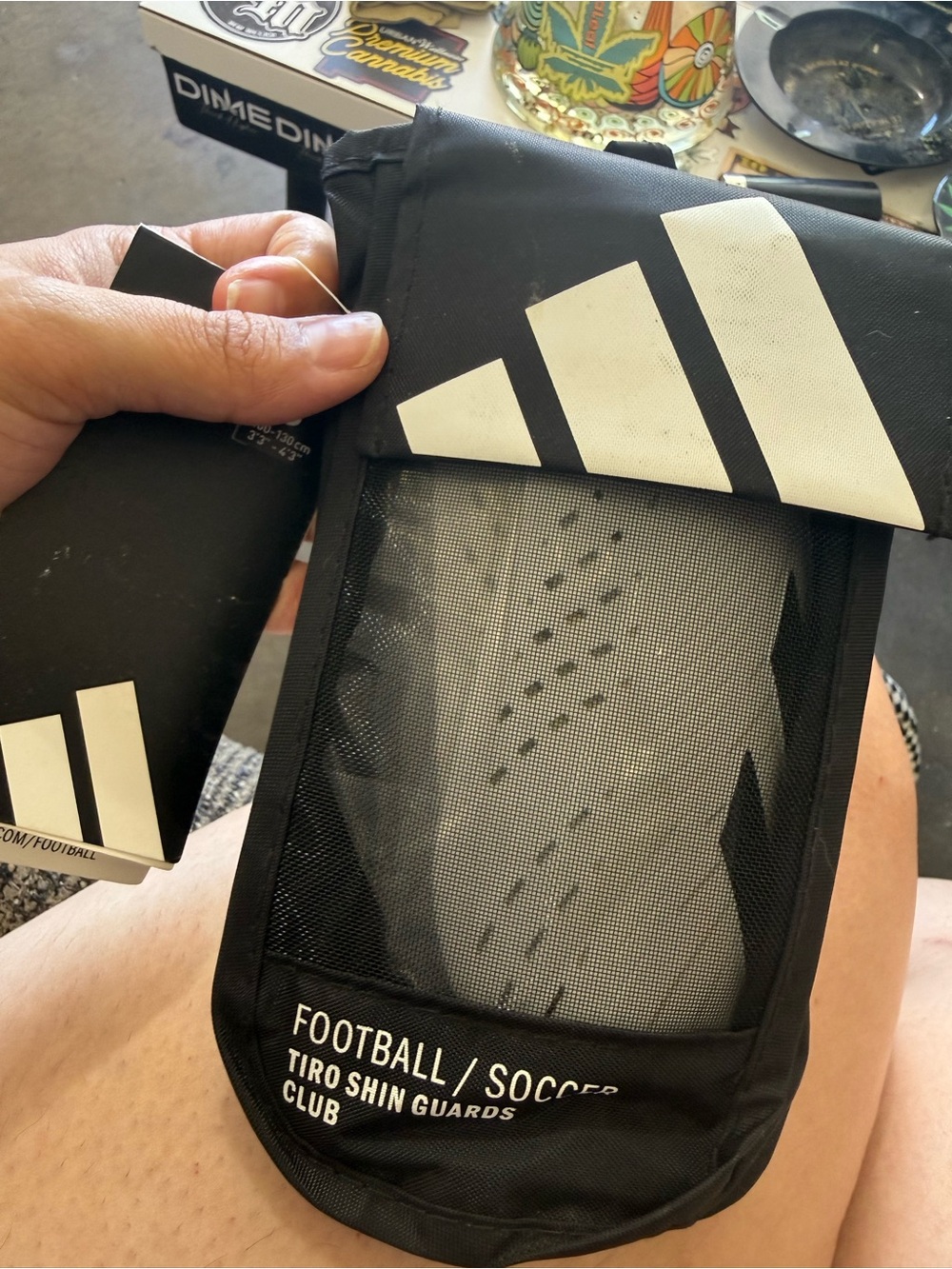 adidas Black & White Tiro Football/Soccer Shin Guard Sleeve